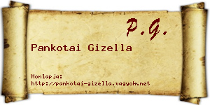 Pankotai Gizella névjegykártya